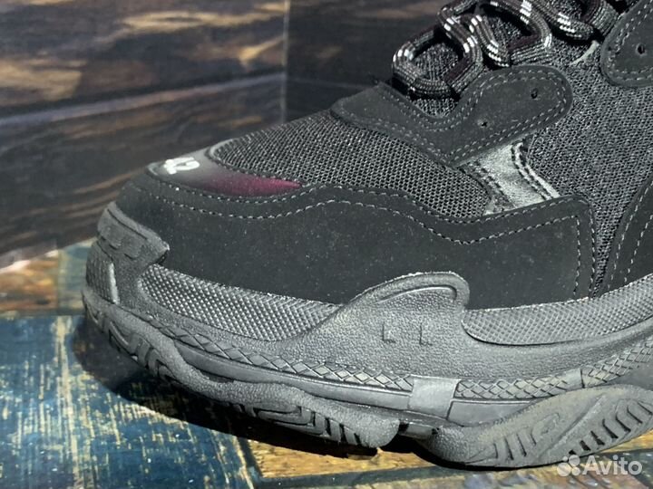 Женские кроссовки Balenciaga Triple S Black new