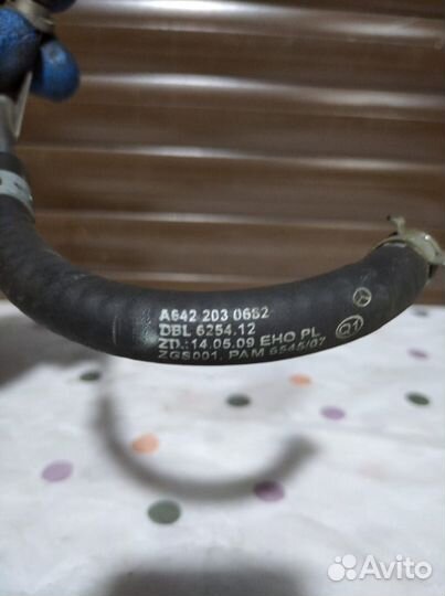 Трубка системы охлаждения Om 642 Мерседес