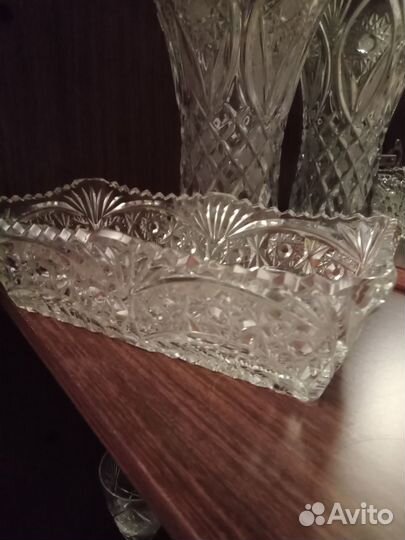 Хрустальная конфетница (фруктовница) СССР