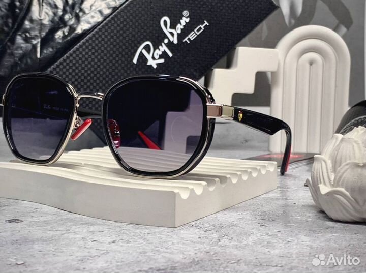 Очки Ray Ban Ferrari черные