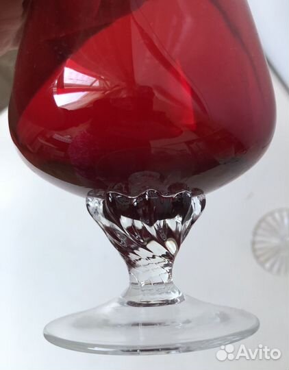 Фужеры рубин-богемия СССР