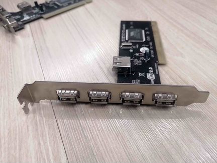 Контроллер USB PCI VIA6212 (4+1) 5xUSB2.0