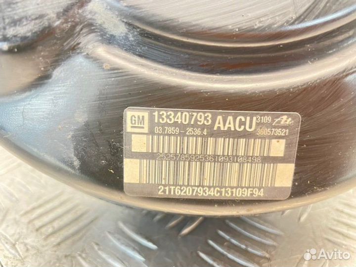 Вакуумный усилитель тормозов Chevrolet Cruze J300