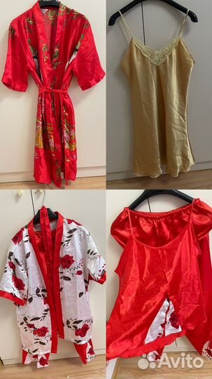 Шёлковые халаты ночнушки размер М новые
