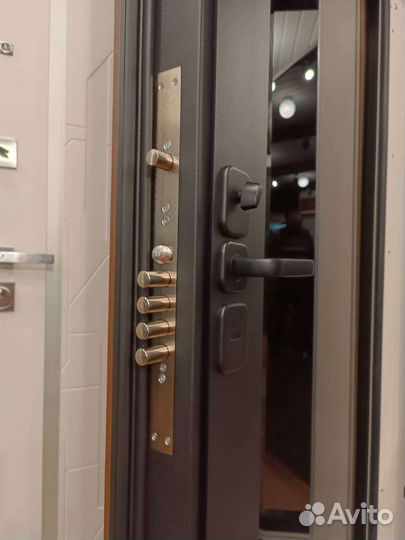 Дверь входная металлическая с зеркалом