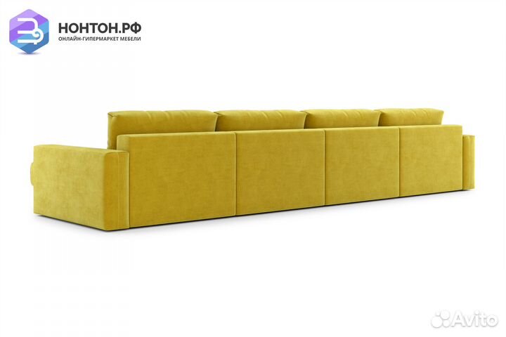 Диван п-образный тик-так Монарх М2О2 горчичный