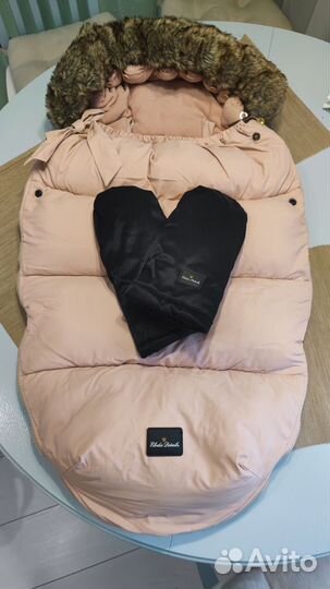 Зимний конверт в коляску elodie details муфта
