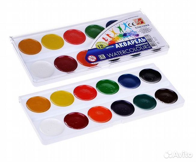 Акварель Классика 12цв. б/кисти 19С1286-08