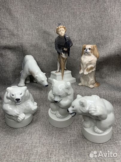 Фарфоровые статуэтки Royal Copenhagen, Дания