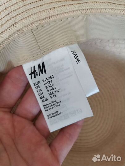 Шляпа h&m 8-12 лет