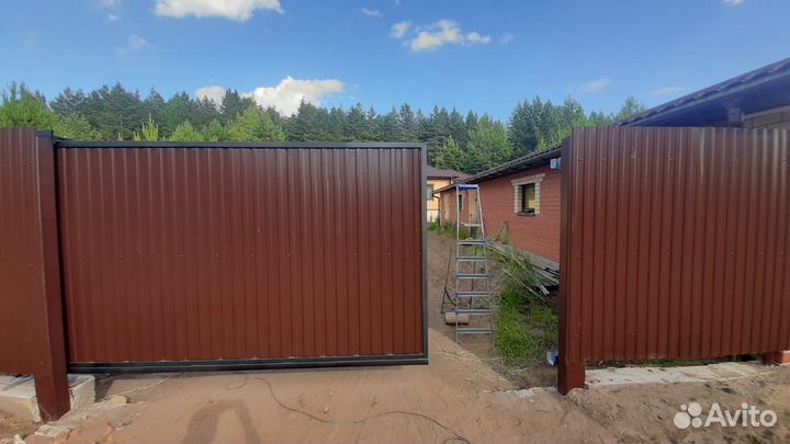 Откатные ворота под ключ