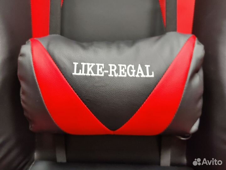 Компьютерное геймерское игровое кресло красное