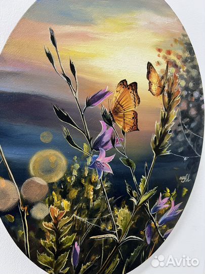 Картина маслом на холсте цветы