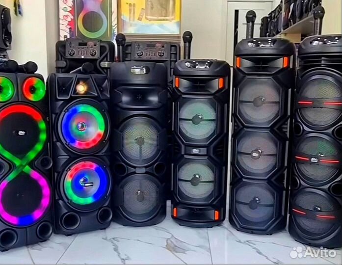 Огромные блютуз колонки портативные New Watt