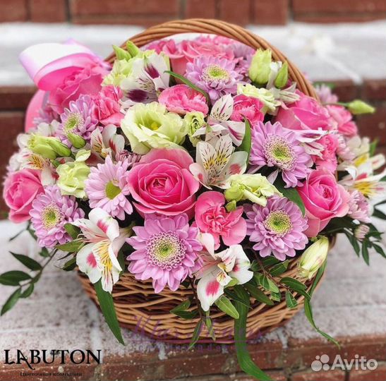 Цветы в корзине Кемерово