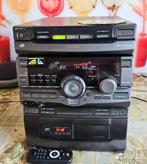 Музыкальный центр Sony HCD- RX100AV с блютусом мр3