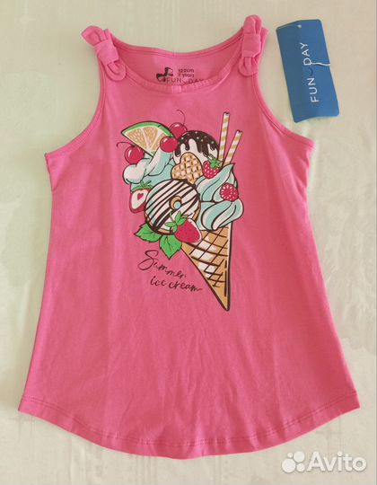 Туника Fun day для девочки 122 рост, новая