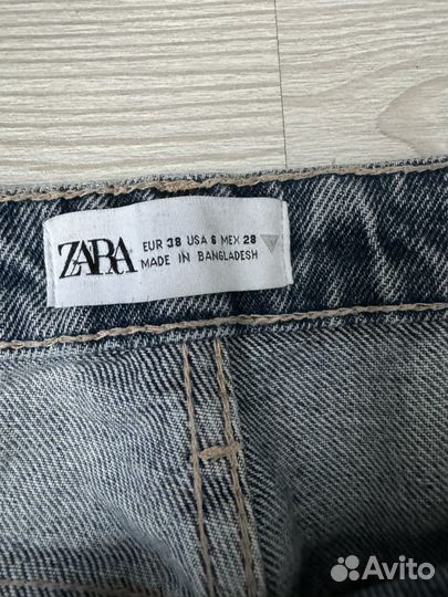 Джинсы zara прямые