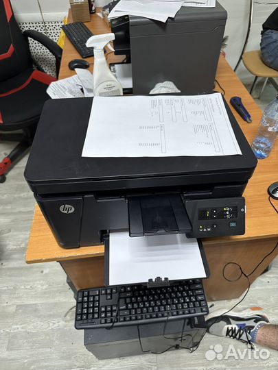 Мфу HP LaserJet Pro M125r/заправлен