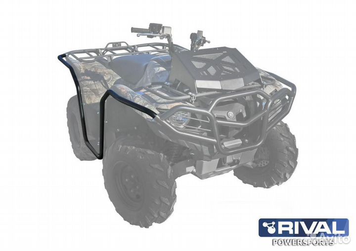 Yamaha Grizzly 700 Защита боковая 2013- +крепление