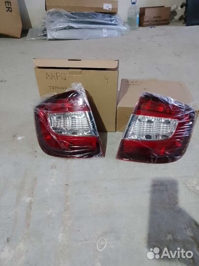 Skoda rapid 1 рестайлинг задняя фонарь фара