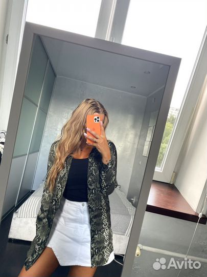 Рубашка рептилия h&m