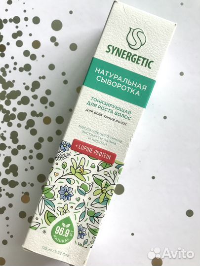 Сыворотка для роста волос тонизирующая Synergetic