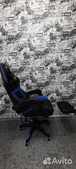 Компьютерное кресло игровое 155F синее