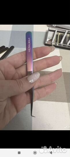 Пинцет Enigma для наращивания ресниц