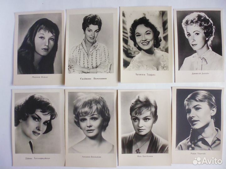 Открытки, книги с зарубежными актерами
