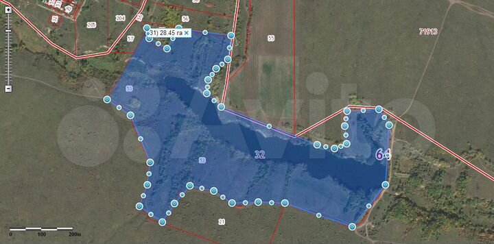 Участок 28,4 га (СНТ, ДНП)