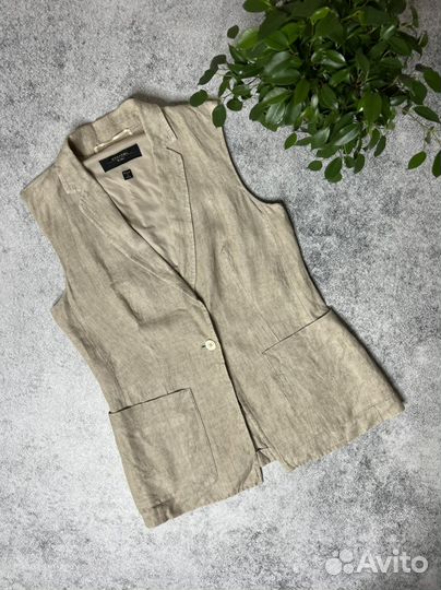 Льняной жилет Max Mara / 42(S) / Оригинал