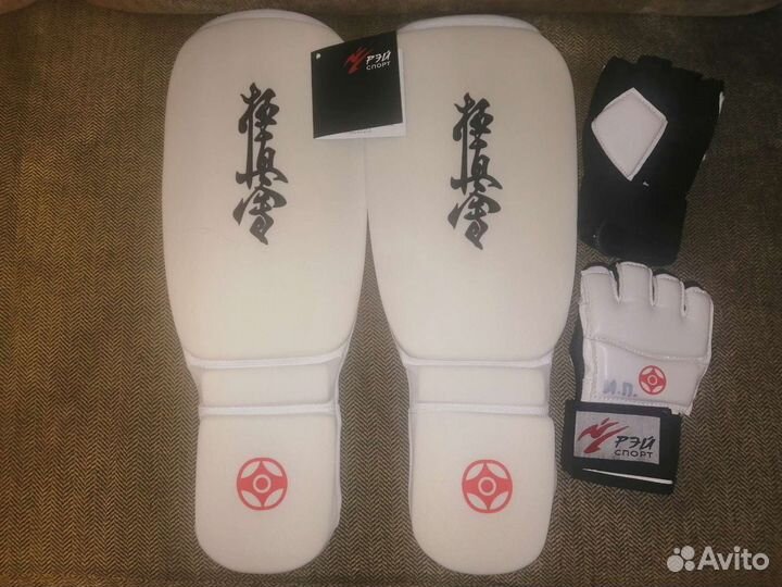 Защита голени и перчатки Киокусинское карате