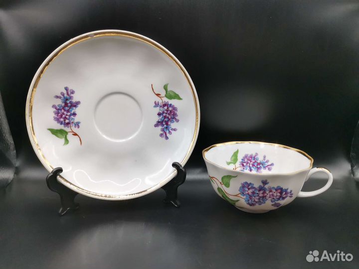 Сервиз чайный Сирень Дулево СССР Не полный