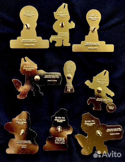 Набор значков 9шт Ч.М. по Футболу 2018 Официальные