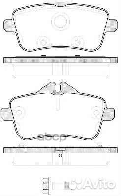 1503 00 колодки дисковые задние MB W166/R172 M