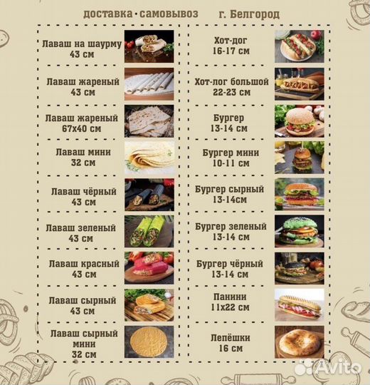 Лаваши И булочки