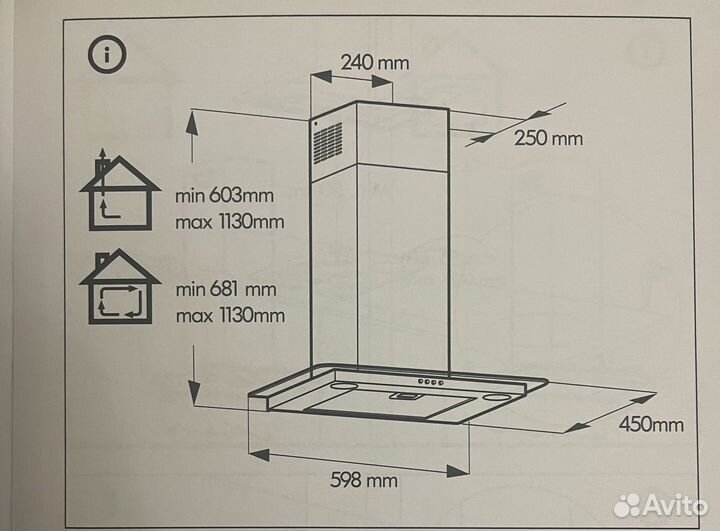 Вытяжка для кухни IKEA vindig