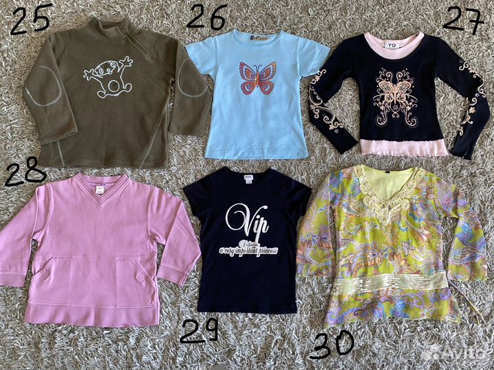 Вещи детские 56 шт. 5-13 лет