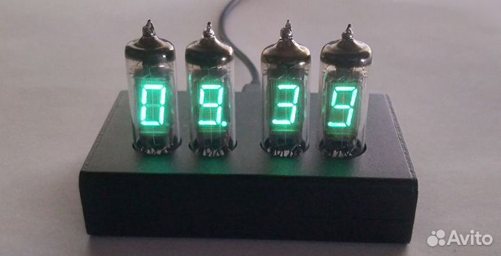 Ламповые часы на вли ив-6, в стиле ретро