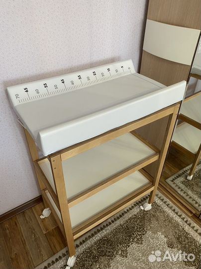 Пеленальный столик с ванночкой Happy Baby