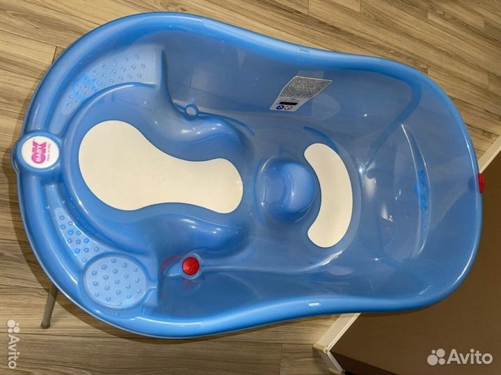 Ok Baby Onda Evolution синий Ванночка+подставка
