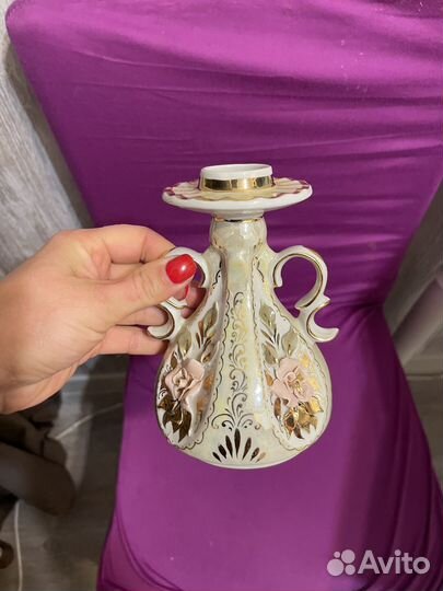 Подсвечник фарфоровый новый