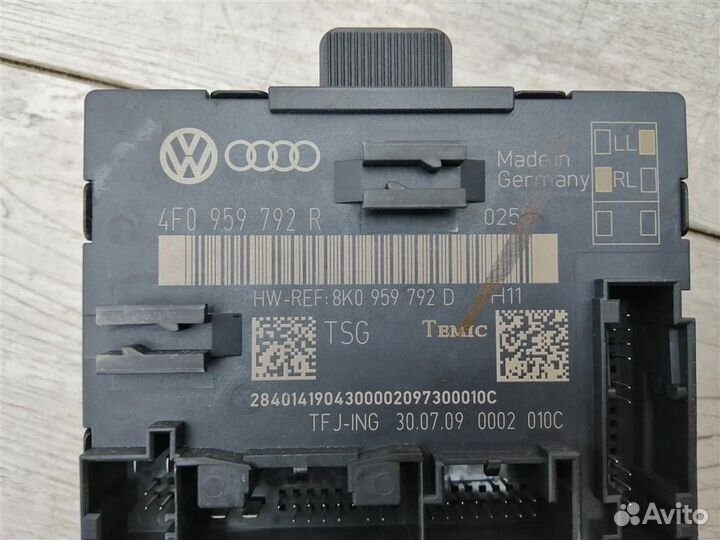 Блок управления передней двери Ауди А6 С6