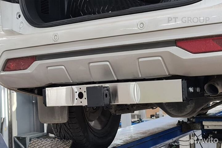 Фаркоп под квадр нерж нак Mitsubishi Pajero Sport3