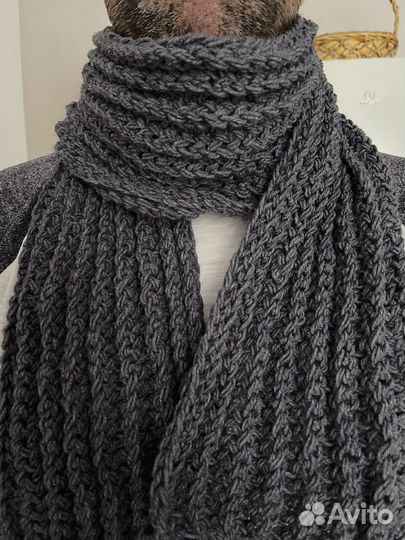 Шарф ручная вязка