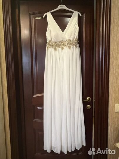 Белое вечернее платье свадебное