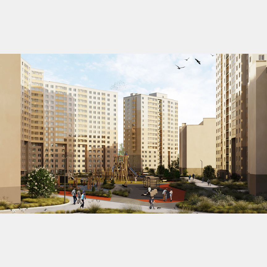Квартира-студия, 25,2 м², 16/17 эт.