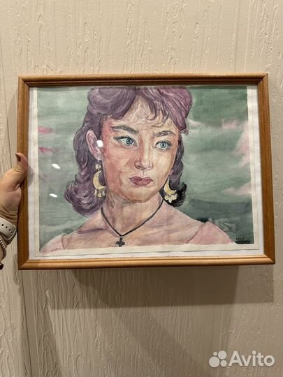 Картина акварель портрет