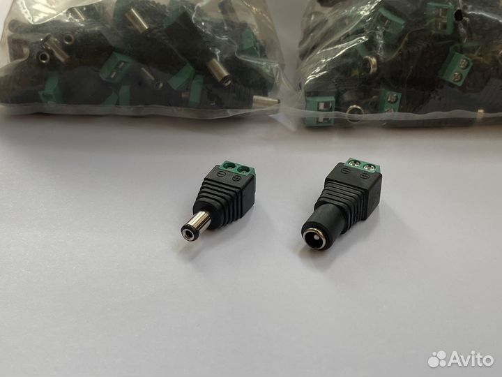 Разъемы питания 5,5х2,1 с клеммной колодкой